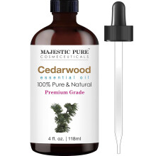 MAJESTIC PURE Huile Essentielle de Cèdre | 100% Pure et Naturelle | Huile pour Diffuseurs, Aromathérapie, Massage