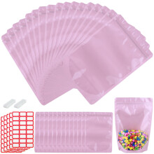 200-pack 5.9” x 8.7” Staande Mylar Tassen met Duidelijk Venster