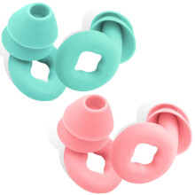 Tappi per Orecchie per Dormire, 2 Paia Tappi per Orecchie Silicona Noise Cancelling
