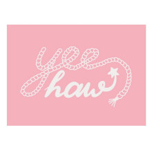(80cm x 60cm, Multicoloured) Jolly and Dash Yee Haw Print