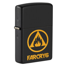 Zippo Far Cry 6 Flame Logo Black Matte Pocket Lighter