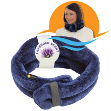 SunnyBay Coussin Chauffant Micro-ondes, Écharpe Chauffante pour Cou et Épaules avec Couverture Large