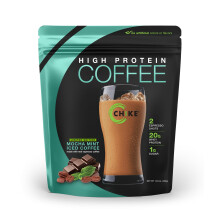 CHIKE Mocha Mint High Protein Iced Coffee, 20 g Protein, 2 Espresso-Shots, 1 g Zucker, Keto-freundlich, glutenfrei, 14 Portionen (14,8 Unzen)