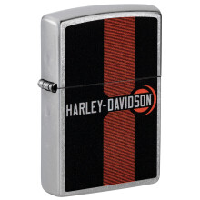 Zippo Harley-Davidson Logo Design Street Chrome Pocket Lighter