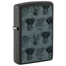 Accendino Zippo Harley-Davidson Logo Nero Opaco