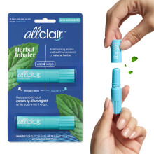 Inhalador de Alivio de Náuseas Allclair - Remedio Natural para Mareos y Estrés