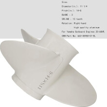 Replacement Outboard Propeller 11 1 4X14 G consistent With Multiple Engine Types