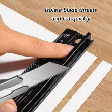 Accuracy Aluminum Ruler Measuring Scale for Carpenter Designers & DIY Projects Black 30cm