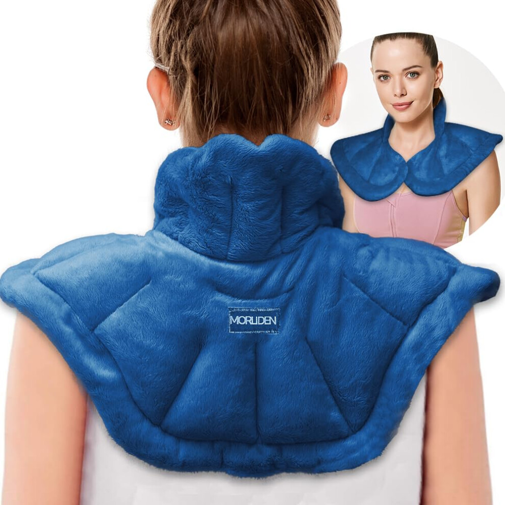 Morliden Microwavable Heated Neck Wrap Warmer And Shoulder Heating Pad Microwave, Weighted Microwave Heating Pad For Neck And Shoulders Hot And Cold C