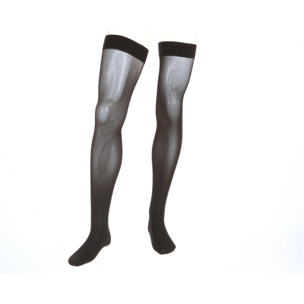 Mediven Assure, 15-20 Mmhg, Thigh W/Silicone Top-Band, Closed Toe - Black, Medium, Standard