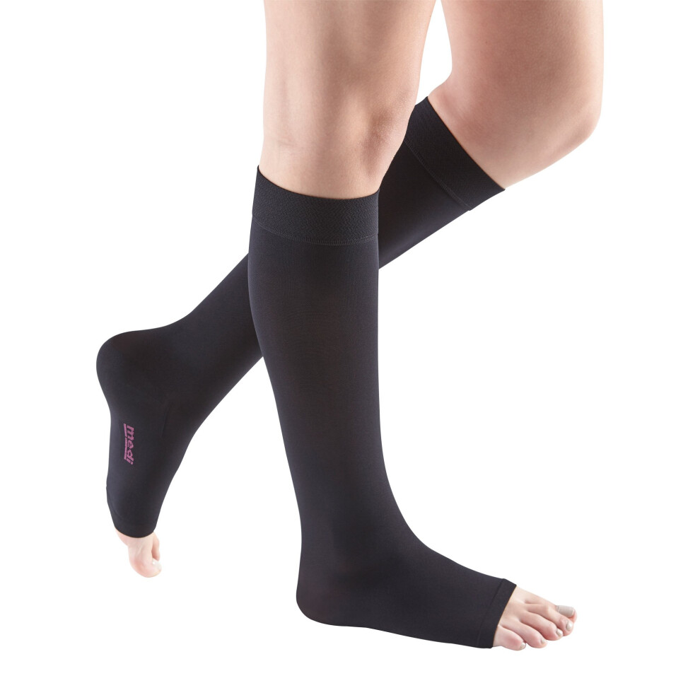 Mediven Comfort For Women, 30-40 Mmhg - Calf High Compression Stockings For Women, Vi, Ebony