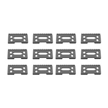 12 Stück Keramikklinge Keramik Ersatzschneider, 28 Zähne Keramik Clipper Klinge Ersatzschneider 2-Loch Clipper, Schwarz
