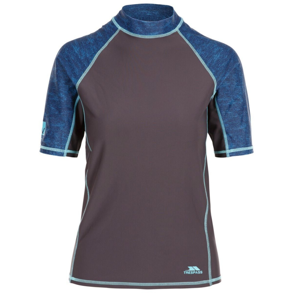 Trespass (Xs, Dark Grey/Blue) Womens/Ladies Calista Rash Guard