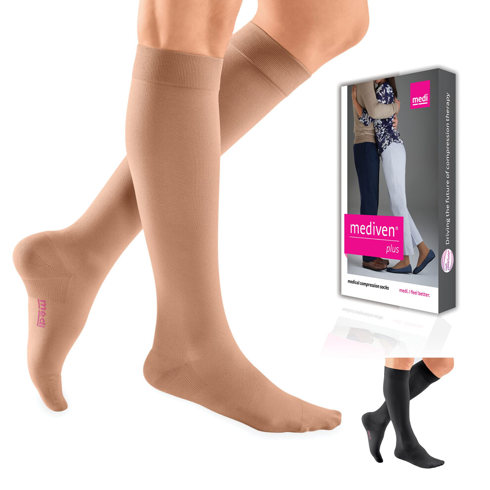 Mediven Plus For Men & Women, 30-40 Mmhg, Calf High Compression Stocking, Closed Toe