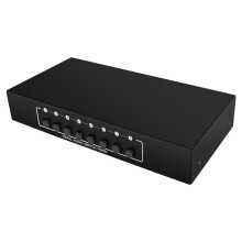 Eight in One Out AV Selector Video L/R Audio Selector Box 8-Port Composite RCA Splitter for DVD STB HDTV