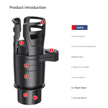 Adjustable Rotatable Multifunctional Car Beverage Holder Universal Application For