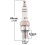 Corrosion Resistant Spark Plugs A7TC Optimized For Motorcycle Scooter Engine Performances 1