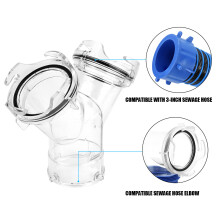 Y Splitter Fitting with Gasket RVs Wye Sewer Hose Adapter High Efficiency