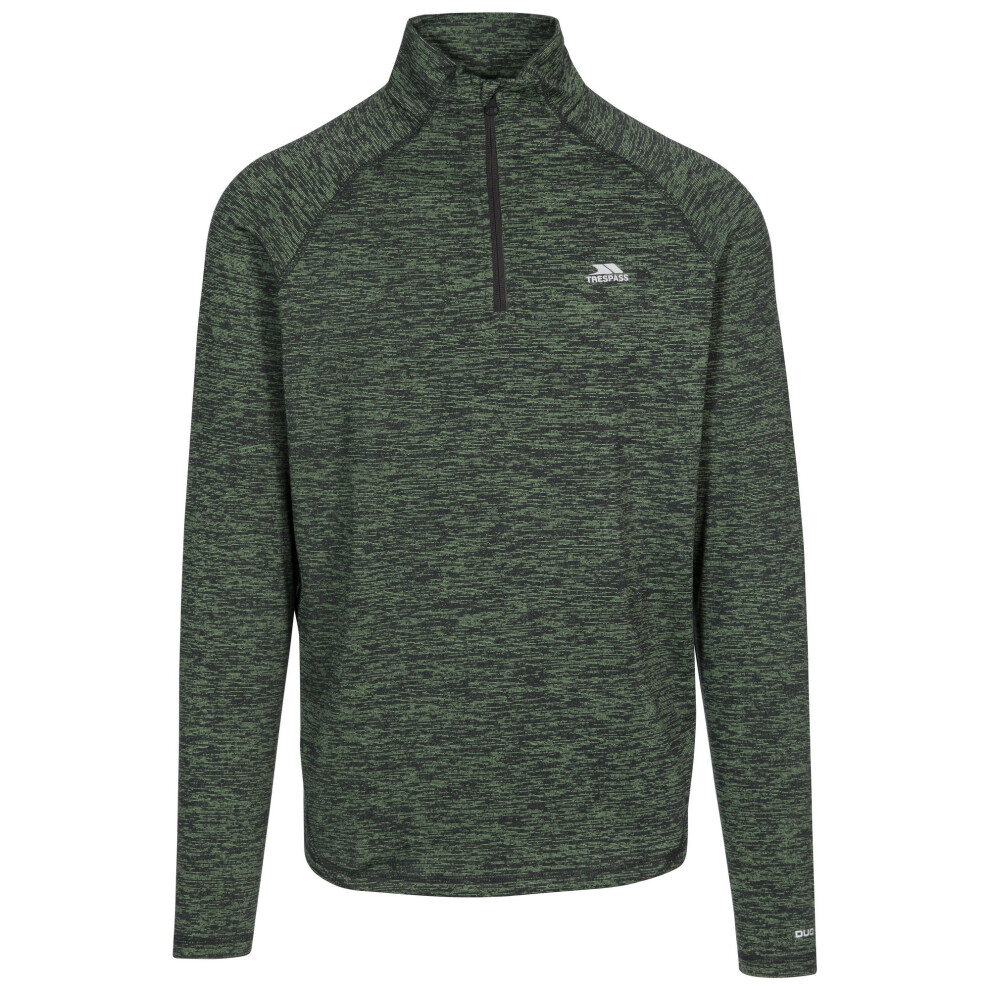 Trespass (S, Bright Fleck) Mens Gerry Active Top Green