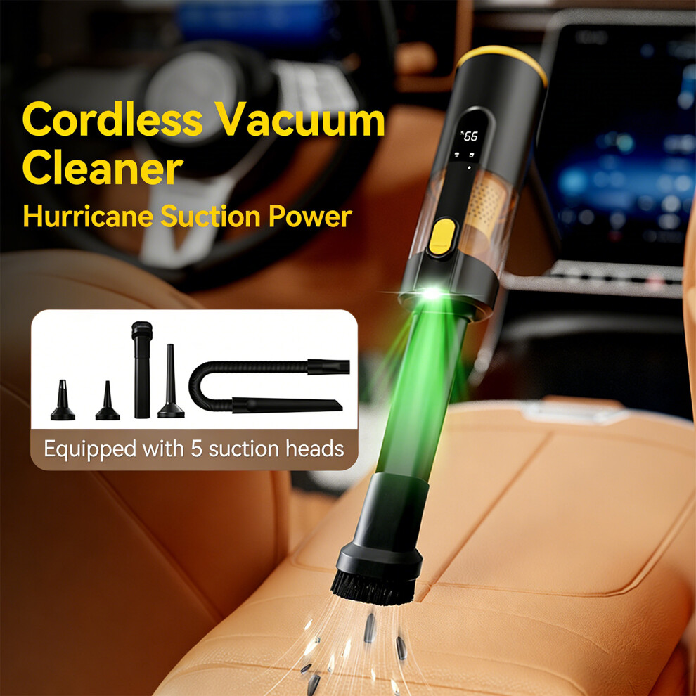 Efficient 12V Car Vacuum Cleaner Works On Multiple Surfaces 7754004686182