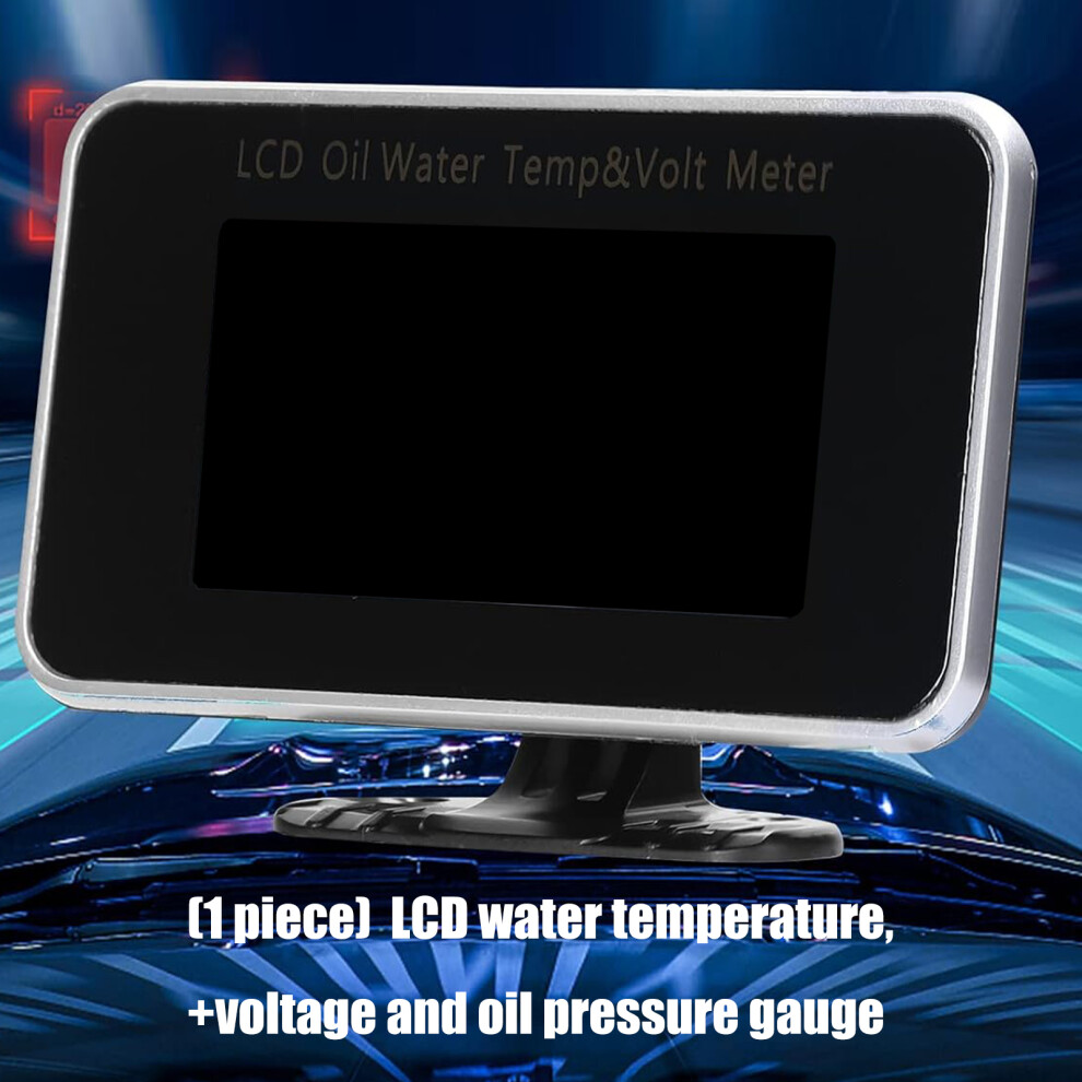 Motorcycle Instrument Gauge Lcd For Water Temp Voltage Oil Pressure Monitoring 7754004707924