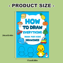Portable Childrens Step By Step Sketching Book Art Drawing Workbook For Toddler