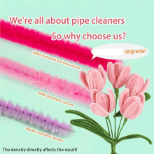 Kit de Limpeza de Canudos Tulipa DIY para Delicados Buquês de Tulipa, Ideal para Artesãos, Decoração de Casa e Presentes Feitos À Mão
