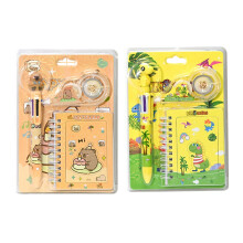 Student School Supply for Kids Include Multicolored Ballpoint Pen Little dinosaur