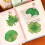 4 Pack Reusable Leaf Design Stick Note Notepads Set Friendly Paper Write Pad 7