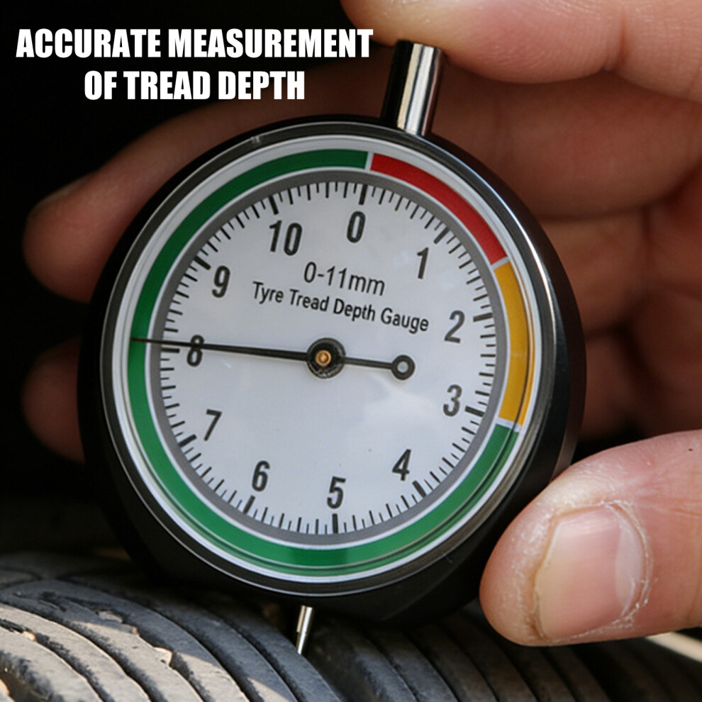 Zinc Alloy Tire Tread Depth Gauge For Vehicle Maintenance Tread Measurement Tool Blue 7754004697911