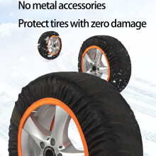 2Pcs Auto Snow Socks For Tires Quick Install Snow Socks for Enhanced Safety S