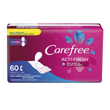 Carefree Body Shape Thin To-Go Compresas Diarias- Sin Aroma- 60 unidades