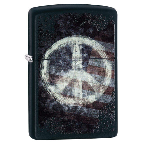 Zippo Zippo Fredagsflagga Lighter, Svart Matt