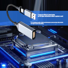 USB A and USB C To HDTV Video Capture Card Supports 4K Input 1080P Output