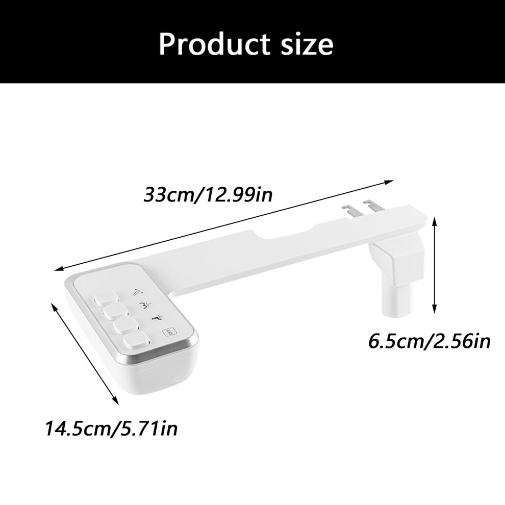 Bidet Attachment No Electricity Needed Toilet Seat Attachment Folding Nozzle 7755000556622