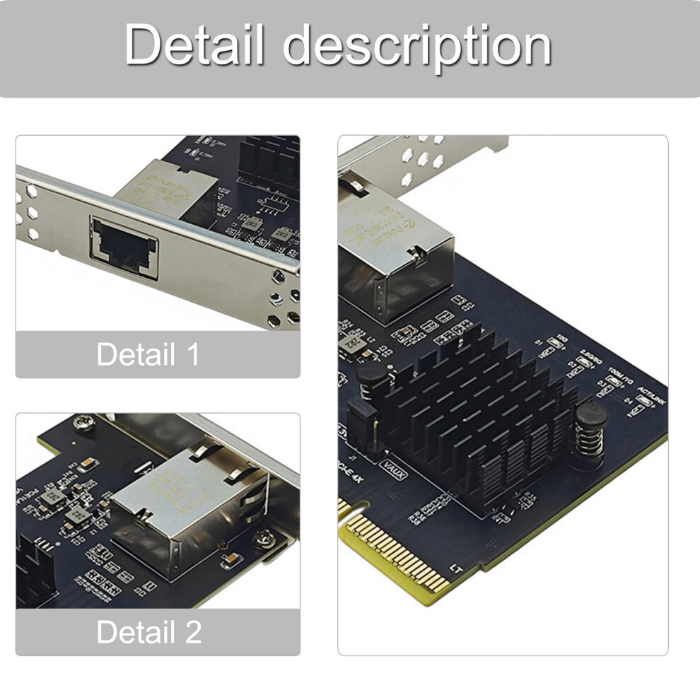 10Gbps Pcie3.0 X4 To Rj45 Gigabit Networking Card 10000Mbps Pcie Ethernet 7695001205986