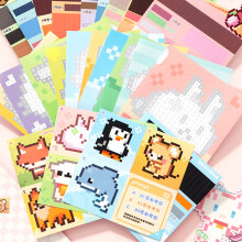 Color Coded Animal Sticker Twin Coil Binding Sticker Book For Scrapbooking Craft 8