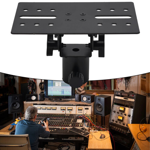 Strong Metal Speaker Stand Holder Adjustable Height for Multiple Environment Setups