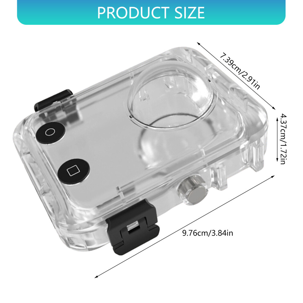 Shockproof Underwater Enclosure 40M Submersion Camera Control Accessibility 7695001253123