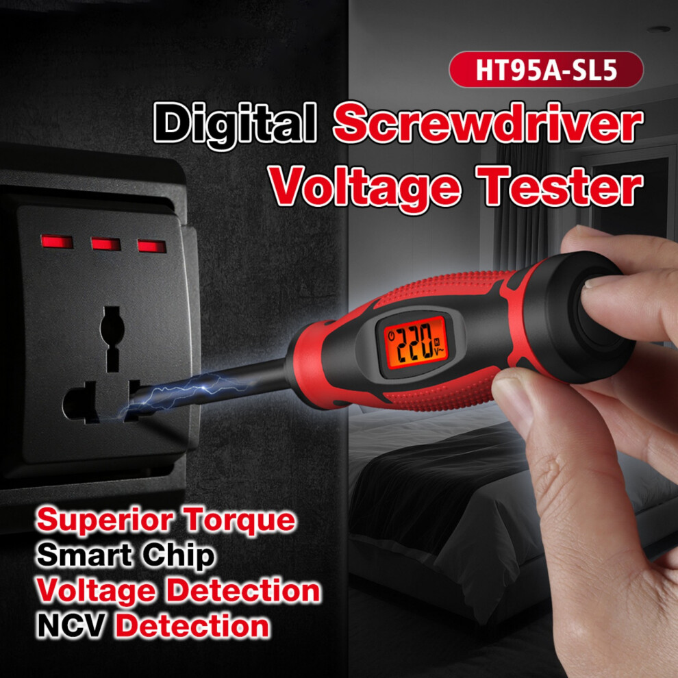 Double Purpose Electrical Tester And Flathead Screwdriver For Circuit Diagnosis 7754004675704