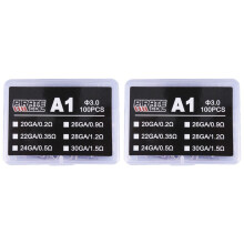 PIRATE COIL 200 Pcs Built Coils A1 Rebuildable for Electronic Accessories Coils Heating Wire Resistance 24GA/0.5 Ohm