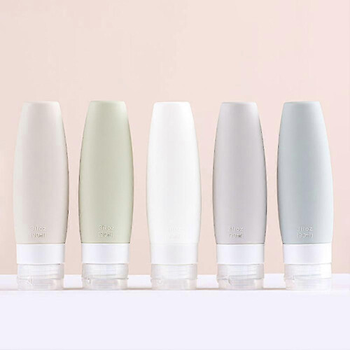 (4Pcs 90ml B) 3/4pcs 60/90ml Travel Shampoo Gel Liquid Cosmetic Storage Bottle Empty Container