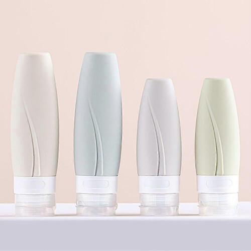 (3Pcs 90ml B) 3/4pcs 60/90ml Travel Shampoo Gel Liquid Cosmetic Storage Bottle Empty Container