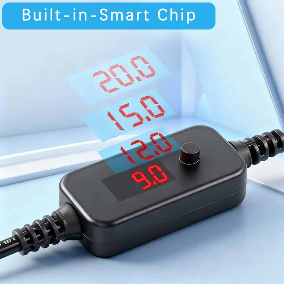 Safe Intelligent Charging Cord Type C To Dc5.5 +10 Adapters For Multi Voltages 7695001209373