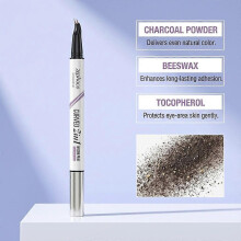 30 Curved Eyebrow Pencil, Waterproof 2 in 1 Eyebrow Pen with 2 Tips, Vivid Microblading Brow Pencils for Women, Last All Day Makeup, 4 Colors