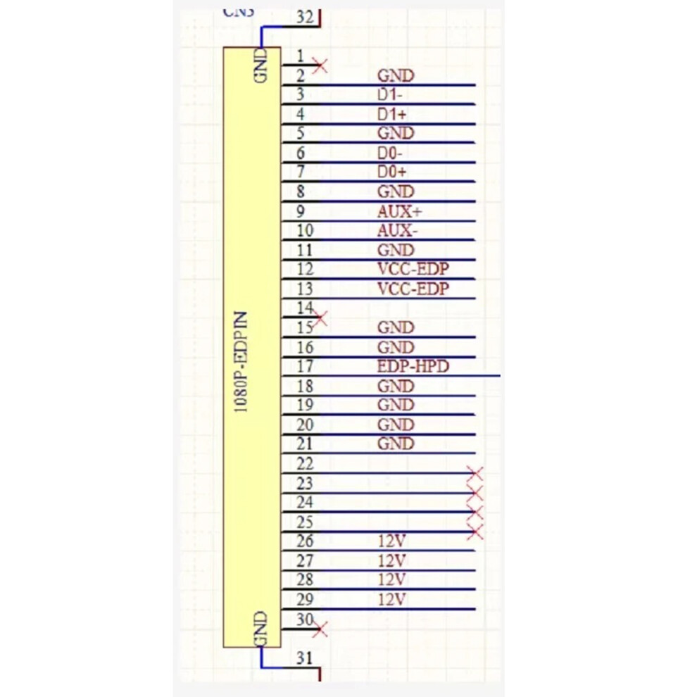 Compactly Edp To 1080P Adapter Compatiblemultiple Devices Stable Transmission 40P 7695001218924
