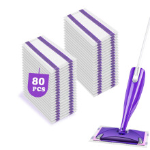 80 Lingettes Humides pour Balai Swiffer Wet Jet - Recharges Jet Humides Jetables
