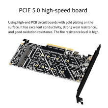 PCIE to NVME Double Bay Connection Board For Two M.2 NVME Storage Unit Providing