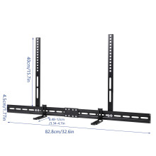 Soundbar Holder Bracket Easy Setup For Wall Mounted TVs Supports 6kg