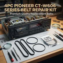 Replacement Rubber Belts For CT W606 Tape Deck Recorder Mechanism Repair Belt